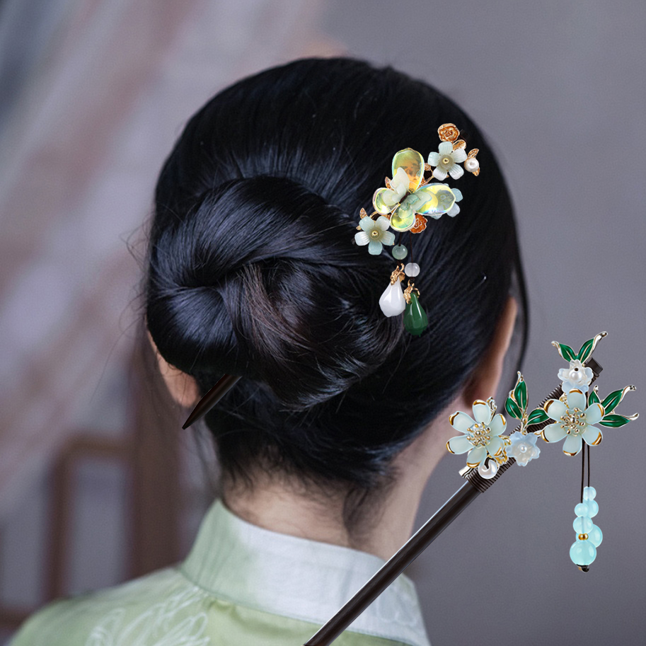 Bâtonnet à cheveux en bois à p - Supply Florist avis et prix